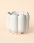 Retro – Vaso de Cerâmica Branco Mate M 11 cm