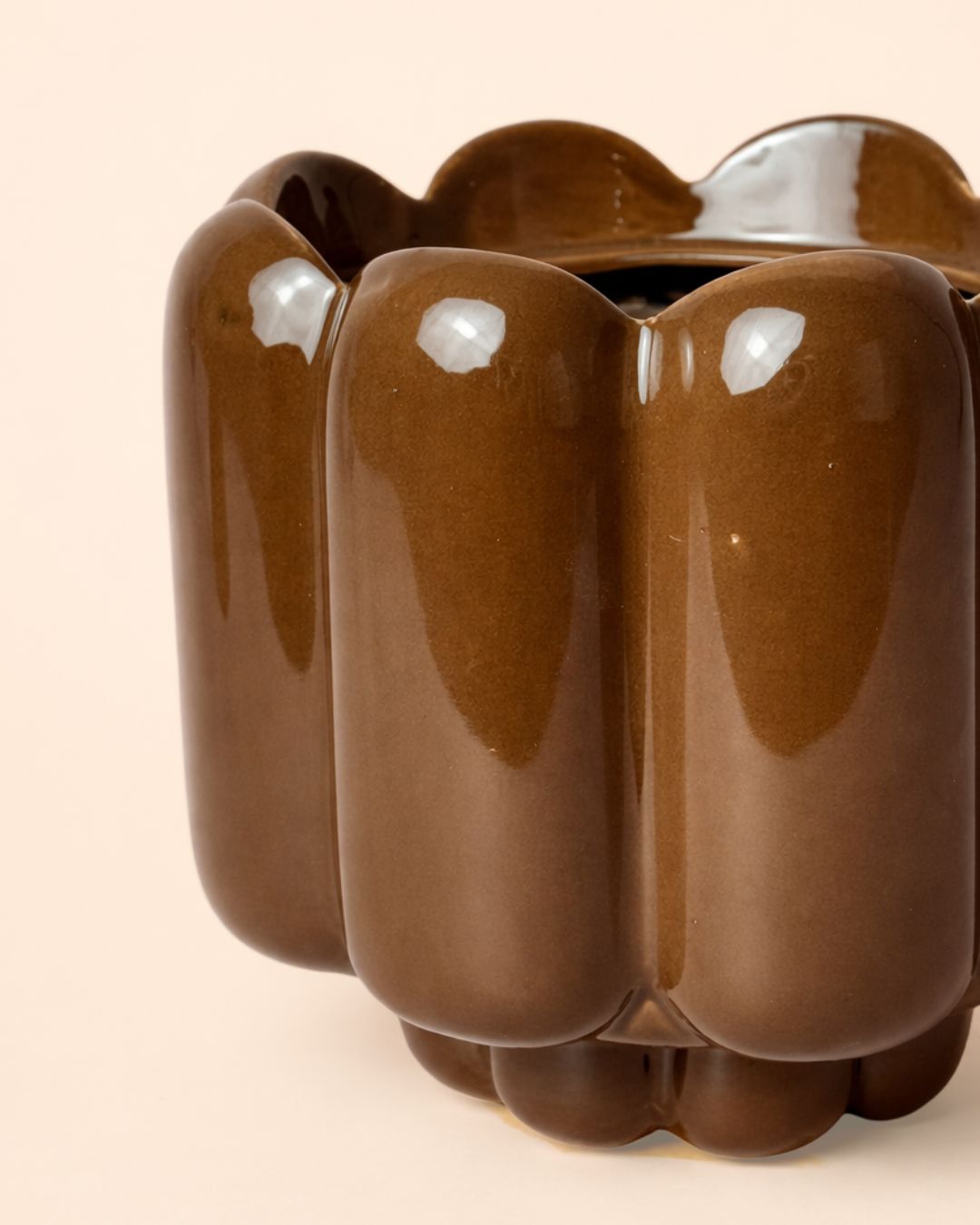 Retro – Maceta Cerámica Marrón M 11 cm - Pur Plant