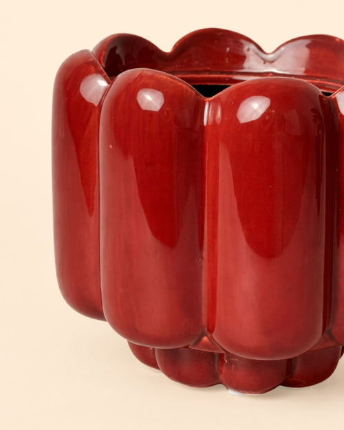 Retro – Maceta Cerámica Roja M 11 cm - Pur Plant