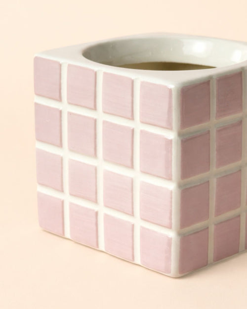 Tile – Mini Maceta Cerámica Rosa S 9 cm - Pur Plant