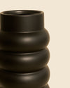 Wave– Jarrón Cerámico Negro - Pur Plant