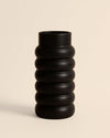 Wave– Jarrón Cerámico Negro - Pur Plant