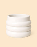 Wave – Mini Vaso de Cerâmica Branco 6 cm